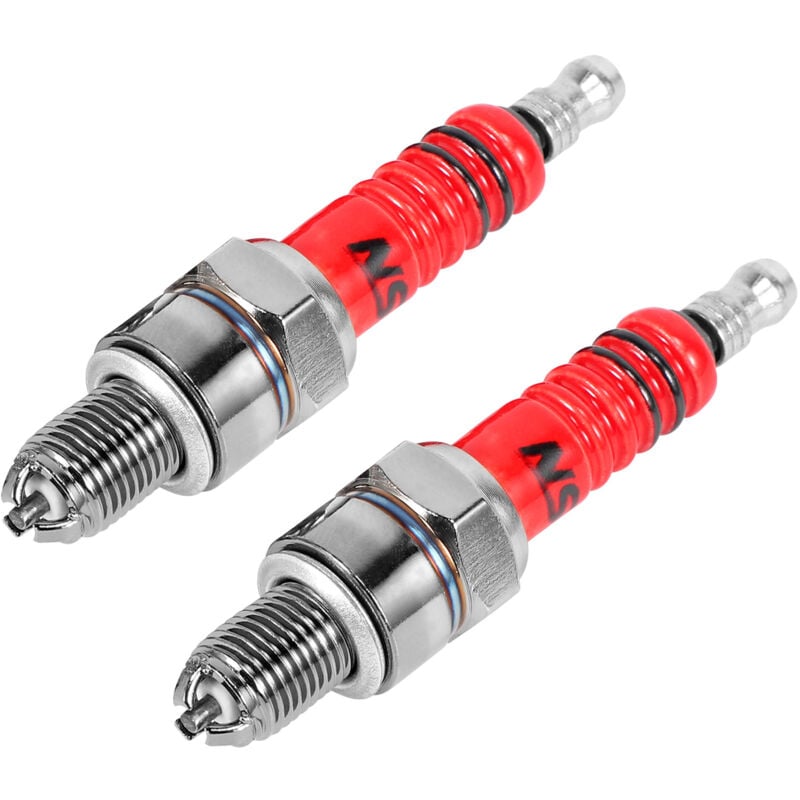 Tlily - 2Er Pack Racing 3 Elektroden Zündkerze A7Tc Für 50Ccm 110Ccm 125Ccm 150Ccm Atv Roller Dirt Bike Go Kart
