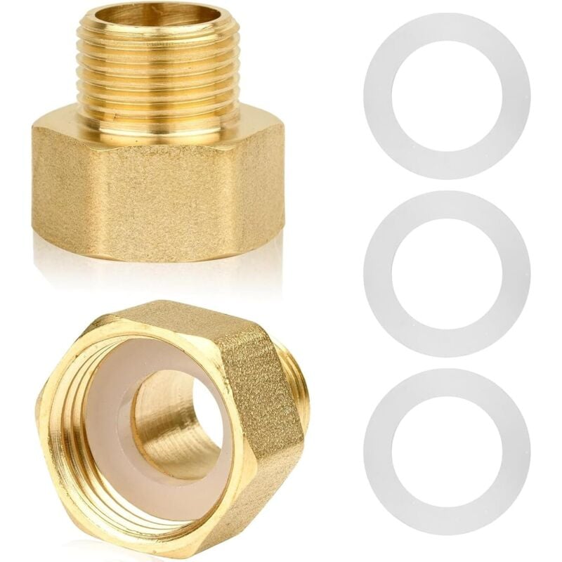 2er-Pack Schlauch-Konvertierungsadapter 3/8 Zoll auf 1/2 Zoll – 3/8 Zoll AD x 1/2 Zoll ID-Reduzierstück – Außen-/Hohl-Reduzierstück –