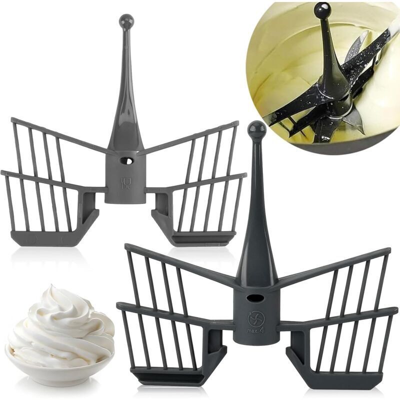 2er-Pack Schneebesen für Vorwerk Thermomix TM5 TM31 TM6. Thermomix-Zubehör. Hochwertige Schmetterlings-Schneebesen, Ersatzteile für die Vorwerk