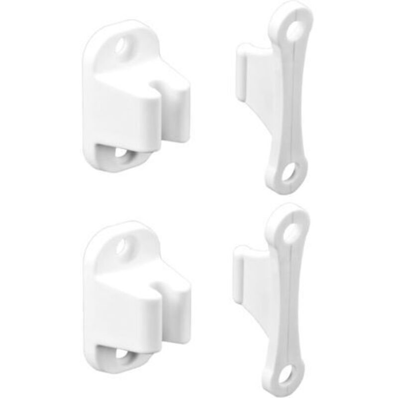 2er-Pack Türfeststeller für Wohnmobil und Wohnwagen, robuster Türstopper aus Kunststoff, Wohnwagen-Wohnmobil-Zubehör (Schrauben im Lieferumfang