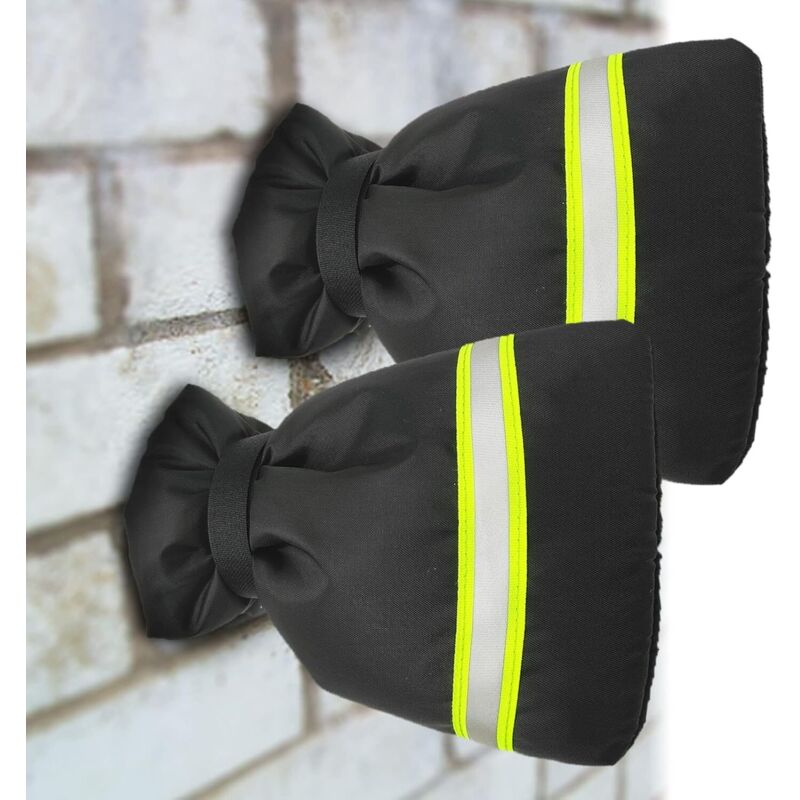 2er-Pack Winter-Wasserhahnschutz, Outdoor-Wasserhahn-Isolierungsabdeckung, Wasserhahnschutz mit reflektierendem Streifen für Winter, Regen, Schnee,