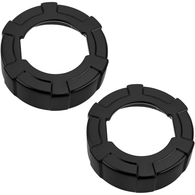 Coocheer - 2er-Pack Wurst-Kartuschenpistole mit Aluminium-Frontkappe zum Füllen und Fertigstellen von Fugen in Küche und Bad, schwarz