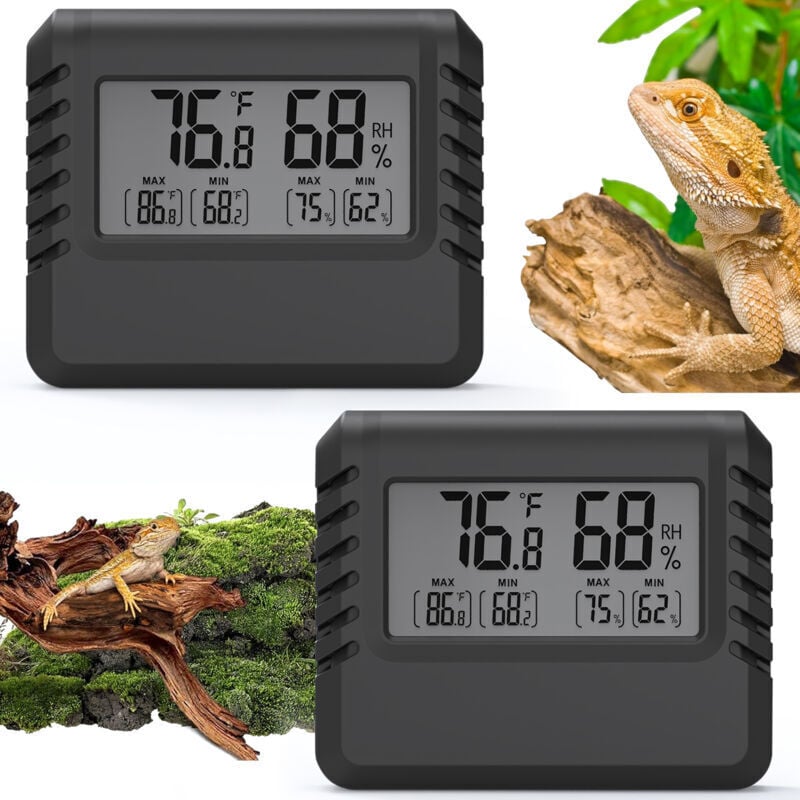 Dolaso - 2er-Set Hygrometer-Thermometer – Hygrometer, Innenthermometer, hohe Präzision, digitale Thermometer für Innenräume, Wohnzimmer, Babyzimmer,