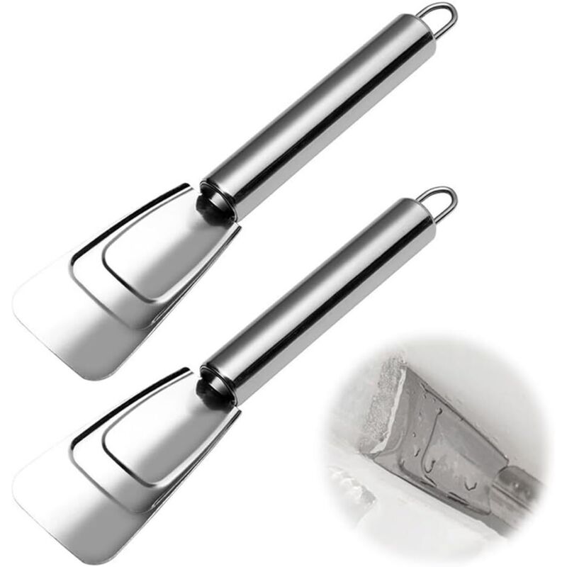2er Set Eiskratzer, Einfaches, Sauberes Abtauen, Kühlschrank oder Gefrierschrank, Ideal zum Entfernen von Eis, Abtauschaber, Gefrierschrank abtauen
