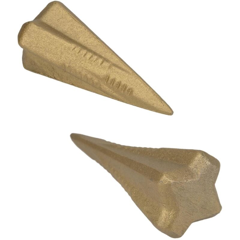 Workplus - 2er Set Holzspalter Holz Spaltgranate Spaltkeil Spaltkreuz Holzspaltkeil