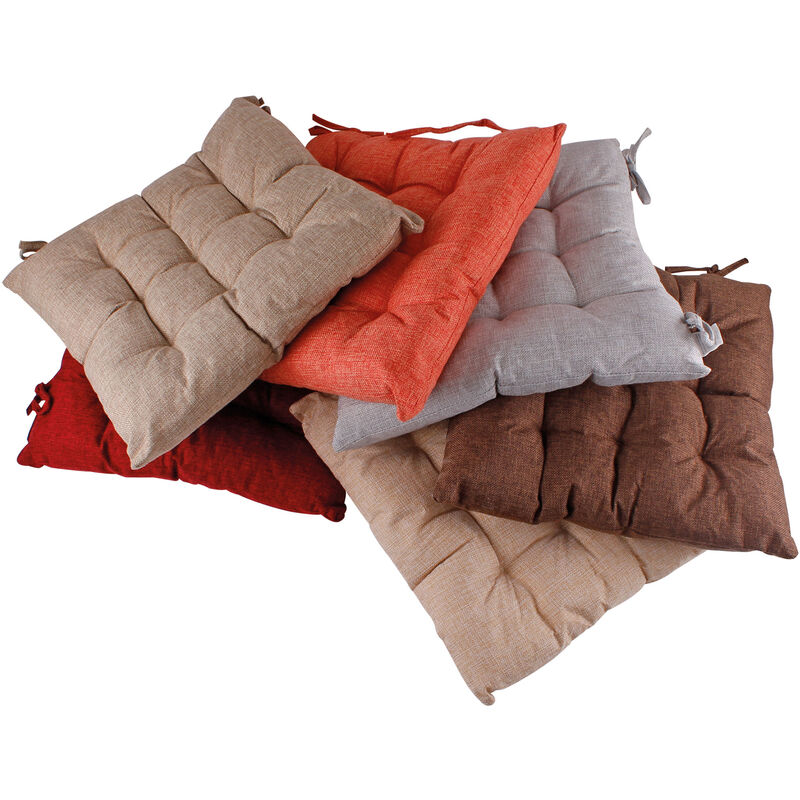 2er Stuhlkissen 40x40cm rot-MYW52583-Rot-2er