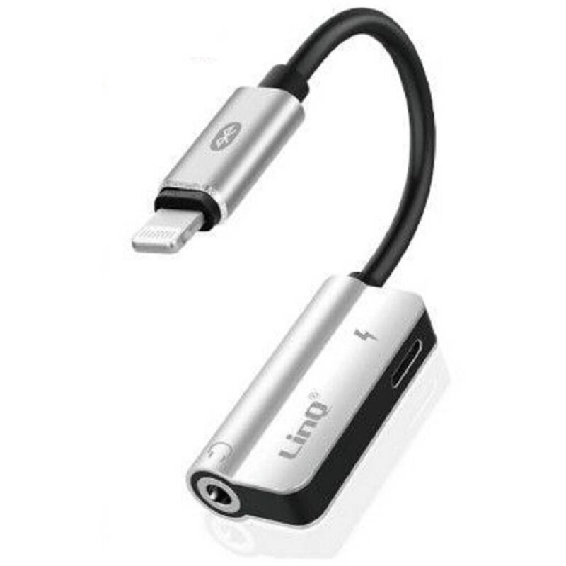 Trade Shop Traesio - Trade Shop - 2-in-1-Adapter (8-polig auf Lightning) + 3,5-mm-Audio-Blu-Ray-Anschluss zum Aufladen AV9044 -