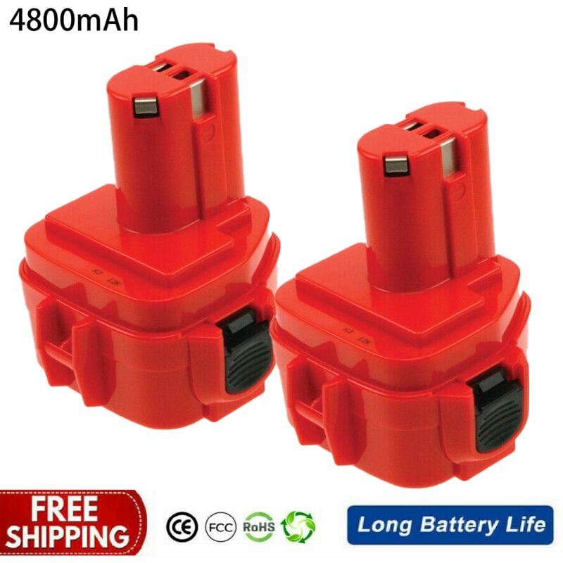 2Pack 1220 Akku fur Makita 12V 4800 mAh NI-MH Ersatz Werkzeug Akku fur Makita 1233 1222 1220 1234 1235 1235B 1235F PA12