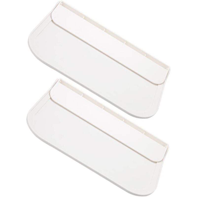 2Pcs Faltbare Regale für Bad Küche Schlafzimmer Stilvolle Last Lager Unterstützung