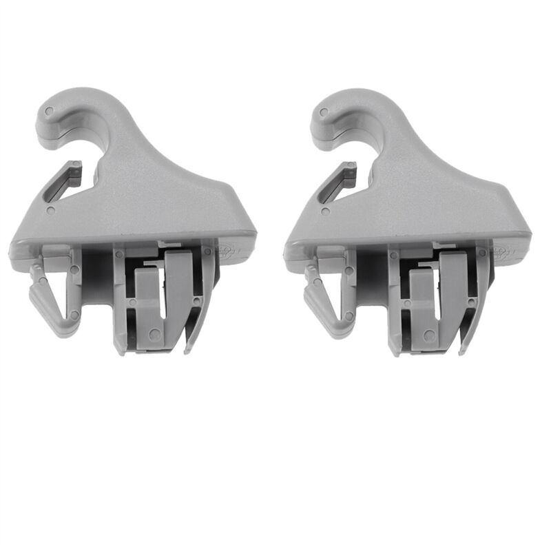 Tlily - 2Pcs Grau Sonnenblende Haken Halter Clip MR779704 MR779705 für Montero MK3 2000-2006 Sonnenblende Aufhänger