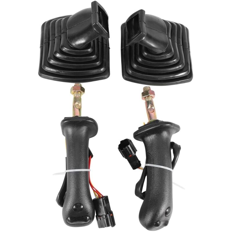 2Pcs L + R Serie 3 Tasten Bagger Joystick Assy Griff Getriebe mit Staub Abdeckung für Doosan DX150 215 225 300 370-9C