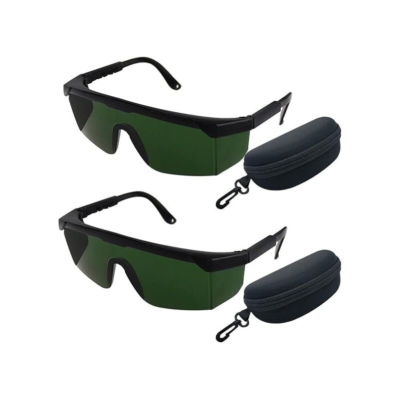 Jusch - 2PCS Laserschutzbrillen Brillen für Laserschutzbrillen (grün)