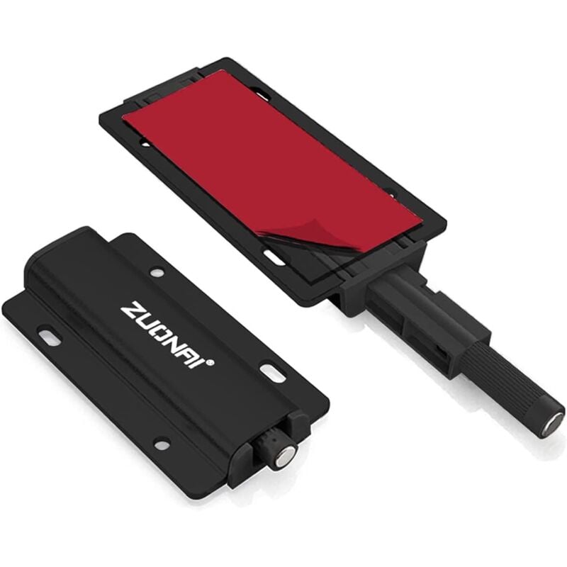 ZVD - 2pcs open cabinet door aluminum cabinet door lifter for cabinet drawer closer black