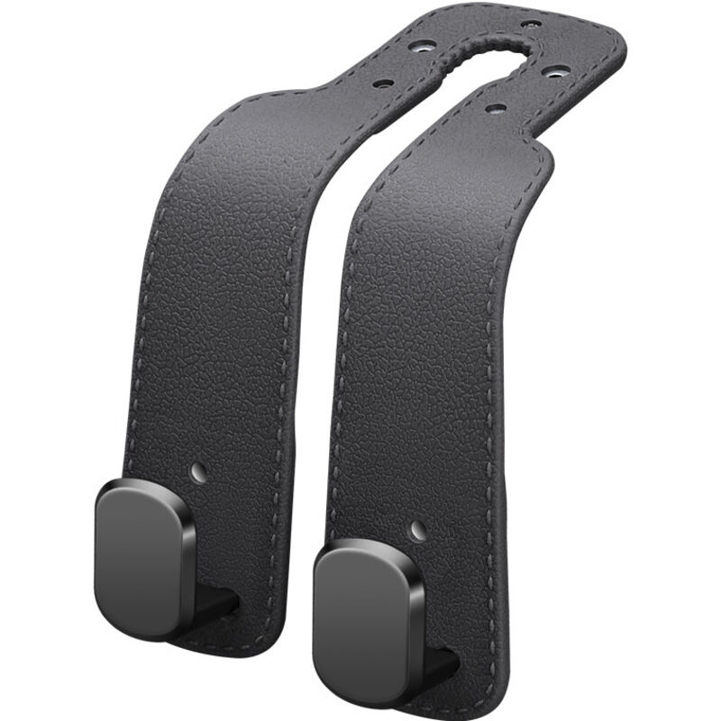 2Stück Autositz Doppelhaken Rückenhaken,Leder Aufbewahrungshaken Auto,Auto Lagerung Haken,Auto Kopfstütze Haken Taschenhaken,Autositz Haken für