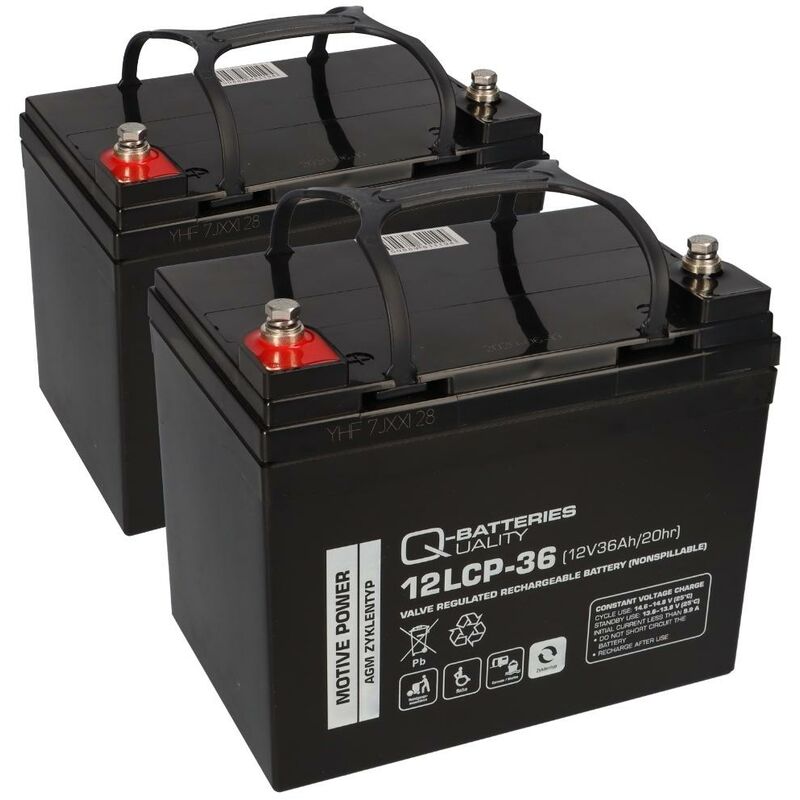 Verschiedene - 2x 12V 36Ah agm blei akku-satz für elektro-rollstuhl Elektromobil