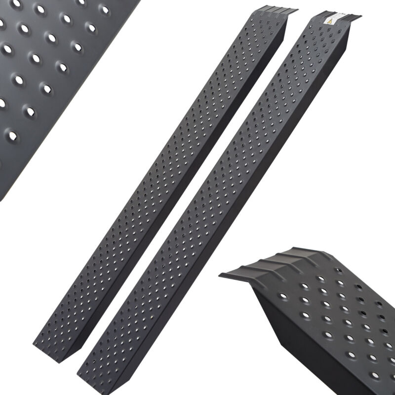 Arebos - 2X Auffahrrampe Motorrad Verladerampe Verladeschiene verzinkter Stahl 200kg pro St�ck, 400kg pro Paar Auffahrschienen Motorrad atv Quad pkw