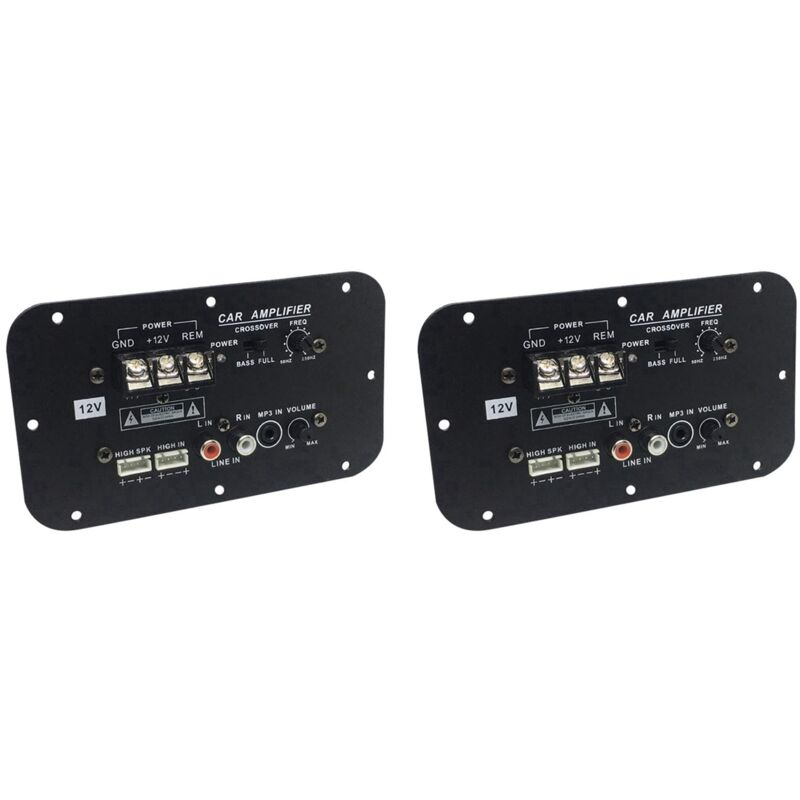 2X Auto Subwoofer Verstärkerplatine, 500W Subwoofer High Power Hifi Bass Verstärkerplatine Dc 12V