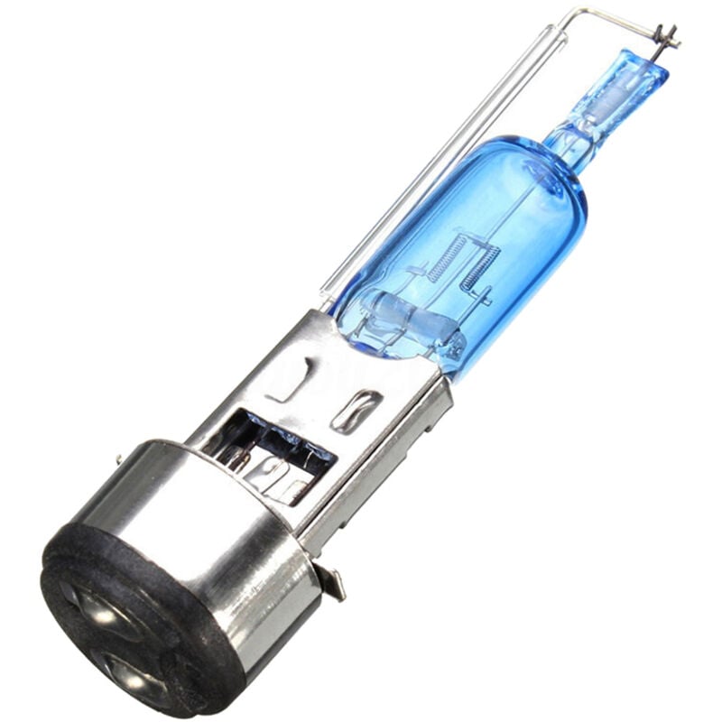 2x BA20D Natürliche Weiße halogen lampe Birne 50W 4500-5000K Auto Licht Lampe 12V