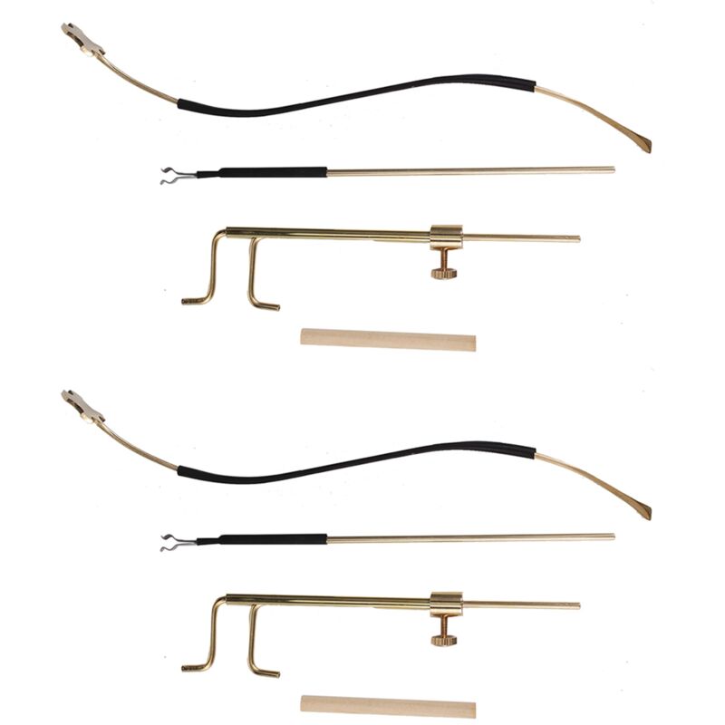 2X Geigenbauer-Werkzeugsatz für Violine Aus Messing Violinen-Klangpfosten-Set Klangpfosten-Installationswerkzeug, Reparaturwerkzeuge für Die