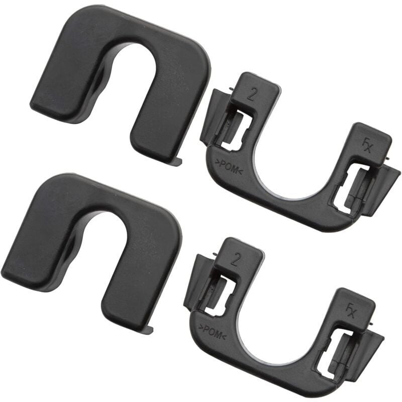Odipie - 2x Hutablagen-Clips für Focus MK3 015532109E Schwarze Gepäckträgerhalterungen hinten, kompatibel mit f ord Fiesta Focus B-Max C-Max C3