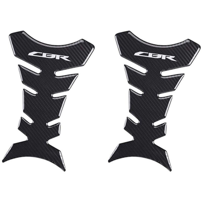 2X Kohle Faser Motorrad Tank Pad Gas Öl Kraftstoff Tank Pad Schutz für CBR600 1000 954 929 900 RR, CBR250 300 500 R.