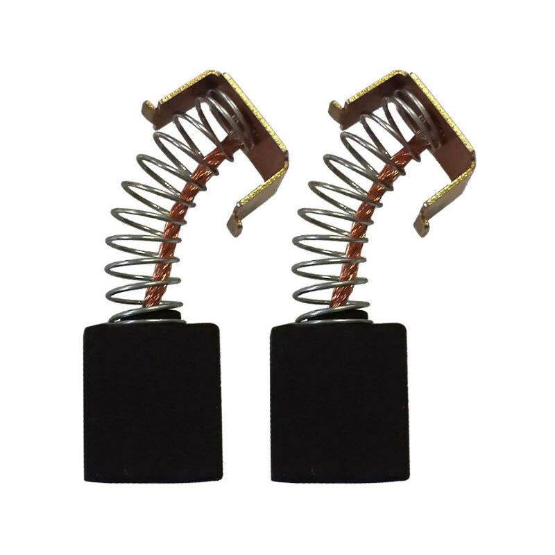Trade-shop - 2x Kohlebürsten 6x10x11mm für viele Elektro-Werkzeuge (z.B. Winkelschleifer Poliermaschine Bohrhammer Schlagschrauber Handkreissäge