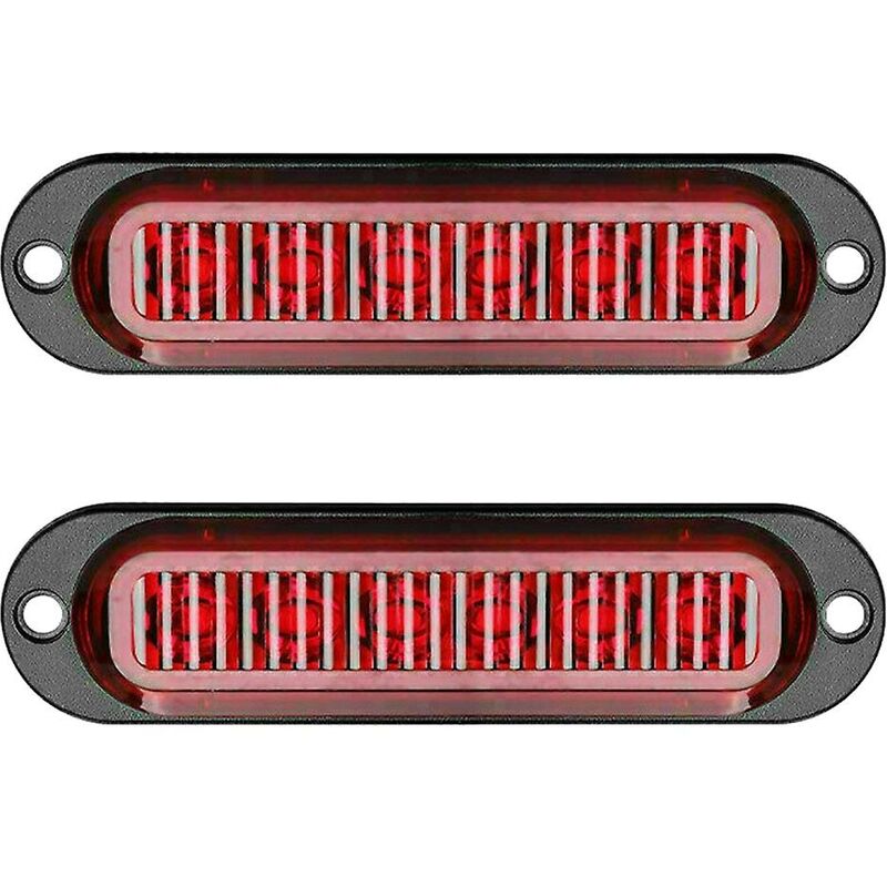 2x Red 24v 12v led Side Marker Clearance Light Lamp Rv Truck Trailer Truck VanAuto & Motorrad: Teile, Auto-Ersatz- & -Reparaturteile, Lichter &