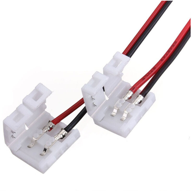 Trade Shop Traesio - Trade Shop - 2X single connettor clip 8MM für strip led strip smd -