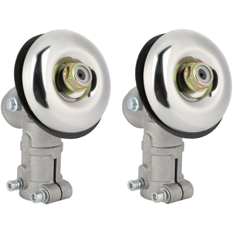 2x Trade-shop 7-Zahn 26mm Getriebekopf / Winkelgetriebe für Lawnboss CG260, CG330, CG430, CG520, lux B-FS33/43B, B-FS35/43B, Nemaxx 2in1, MT52 4in1