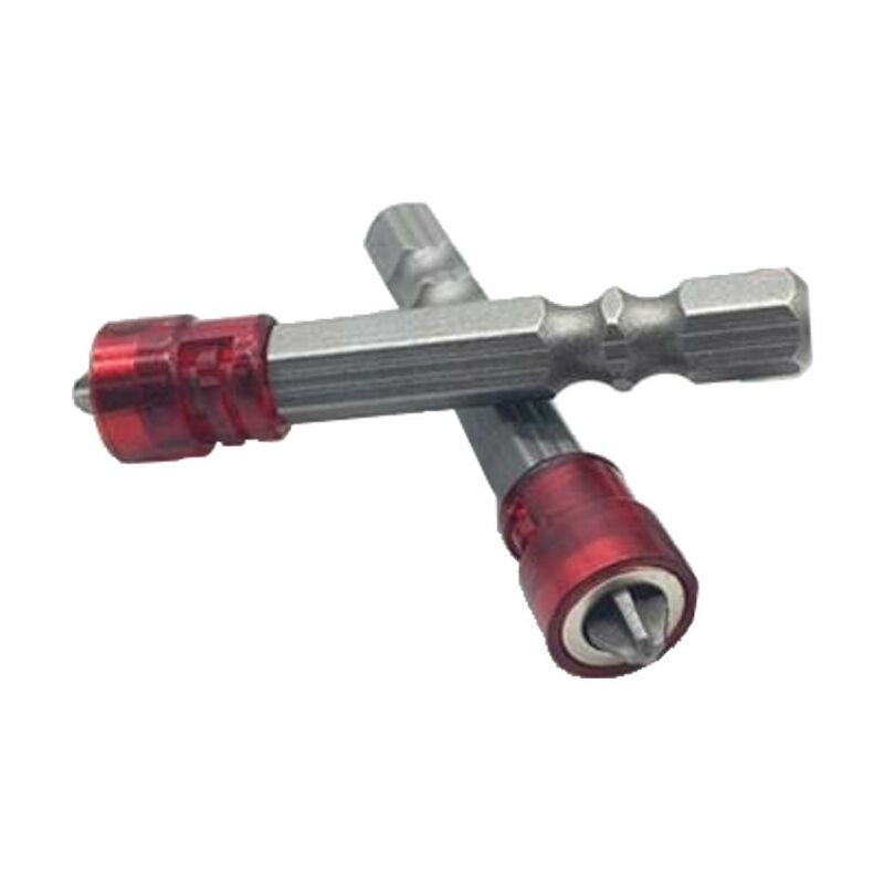 2x Trade-shop Kreuz-Bits / Schraubendreher-Bits PH2 50mm 1/4' hex mit Magnet für Akkuschrauber Bohrmaschine Schraubendreher mit Bit Aufnahme