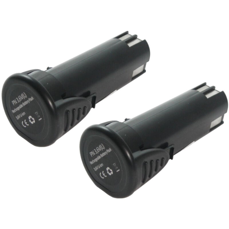 2x Trade-shop Li-Ion Akku 3,6V 2500mAh für viele Akkuschrauber ersetzt Panasonic EY9L10 EZ9L10 EY9L10B EY9L10B32, abb Stotz sdf-ak 1000