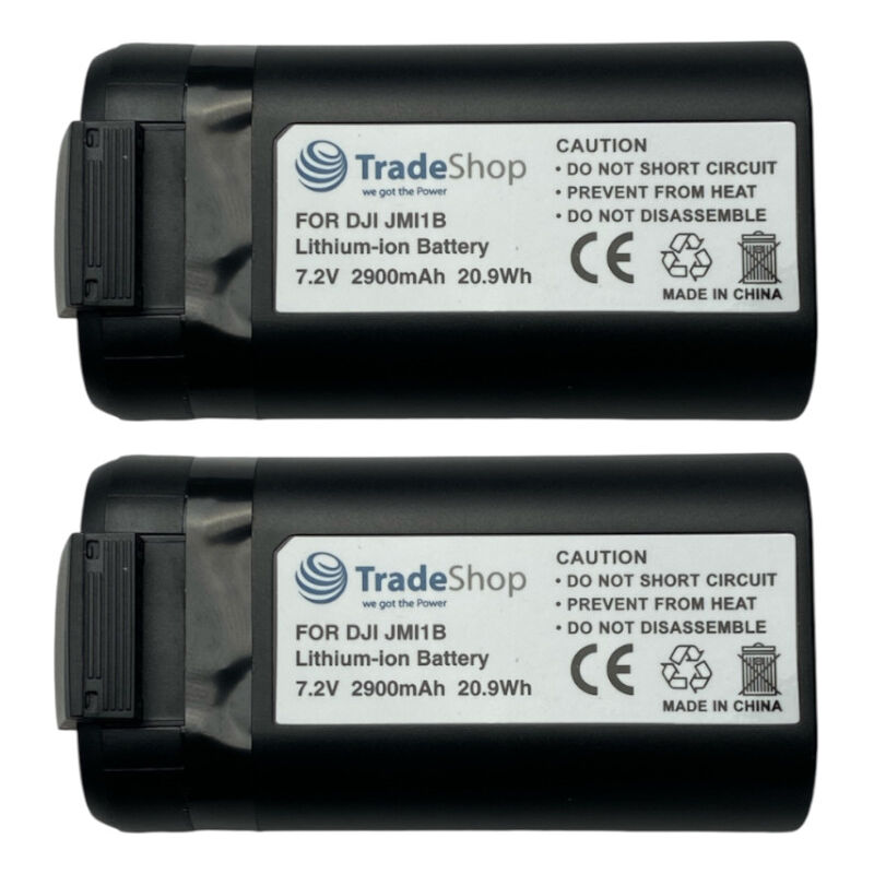 Trade-shop - 2x Li-Ion Akku 7,2V 2900mAh kompatibel mit dji Mavic Mini, Mini 2 Dual, Mavic Mini 2 Dual ersetzt CP.MA.00000135.01 / Drohnen-Zubehör
