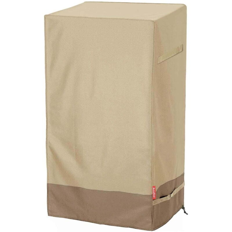 600D-Abdeckung für elektrischen Smoker im Freien – wasserdicht, uv- und lichtbeständig, robuste und langlebige quadratische BBQ-Grillabdeckungen,