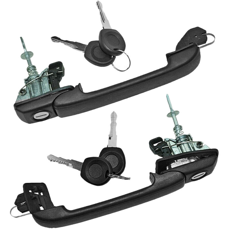 Tlily - 2X Vorne Links und Rechts Türgriff für Golf Jetta Mk3 iii VR6 1H0837207B 1H0837207C