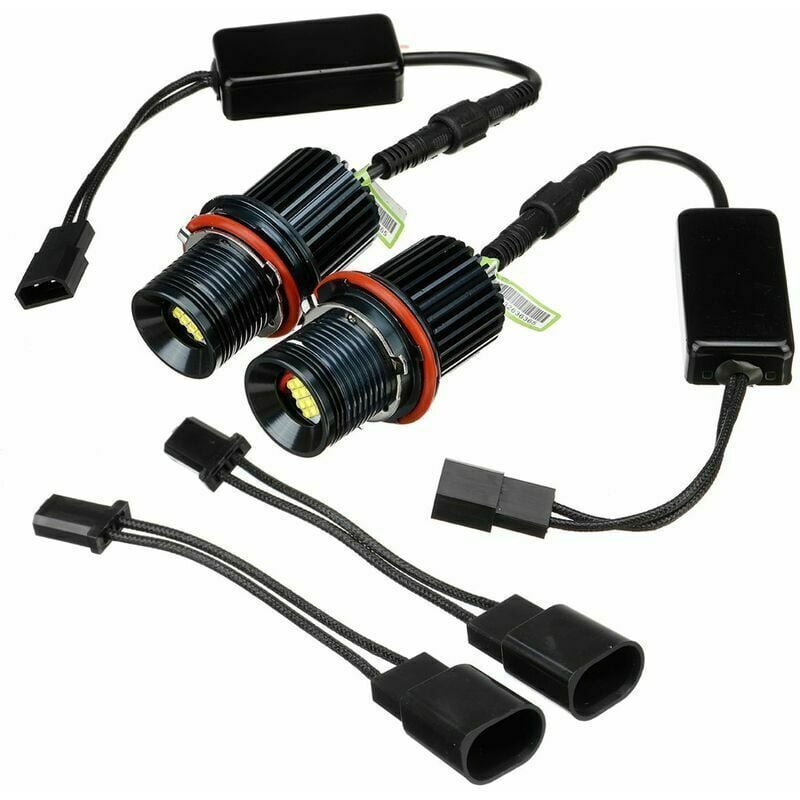 Rosemary - 2X weiße 80W led Angel Eyes Halo-Ring-Markierungslampe für bmw E39 E60 E53,