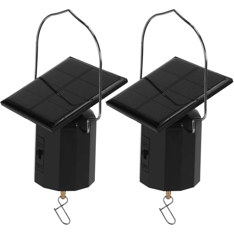 2X Wind Spinner Motor Solar Hängend Anzeige Motor Rotierende Solarenergie Wind Spinner Motor Drehbarer Haken
