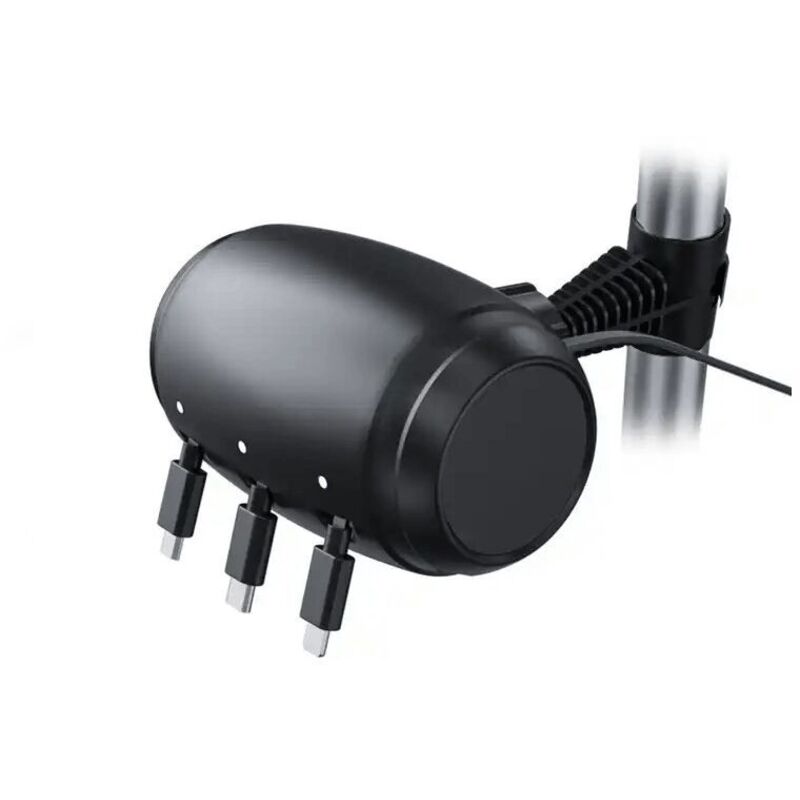 3-in-1-Mehrfahrzeug-Ladebox mit ausziehbarer Rücksitzbank und Ladekabel für alle Handys/iPhones/Samsung-Geräte sowie für Sharerid-Kunden.