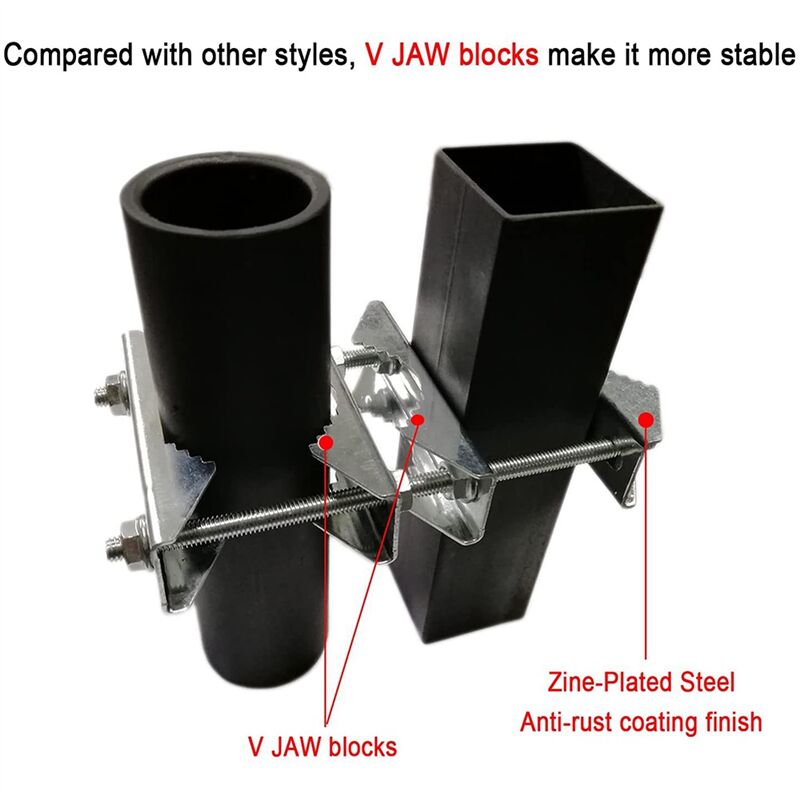 3 Packungen Doppelantennen Mastklemme, v Backenblock, 5,5 Schrauben, Rostfreier, StrapazierfäHiger Pol zu Montagesatz, Halterungshalter