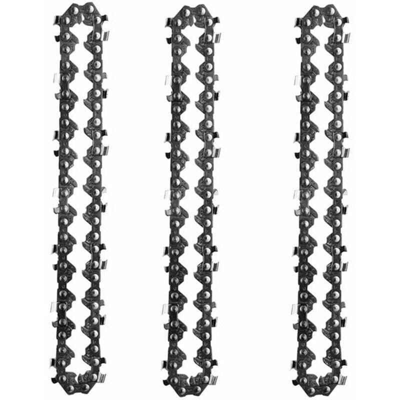 3Pcs 4 Zoll Mini Akku-Elektro-Kettensäge Kettensäge für Holz schneiden Zweige Baum Beschneiden Gartenarbeit