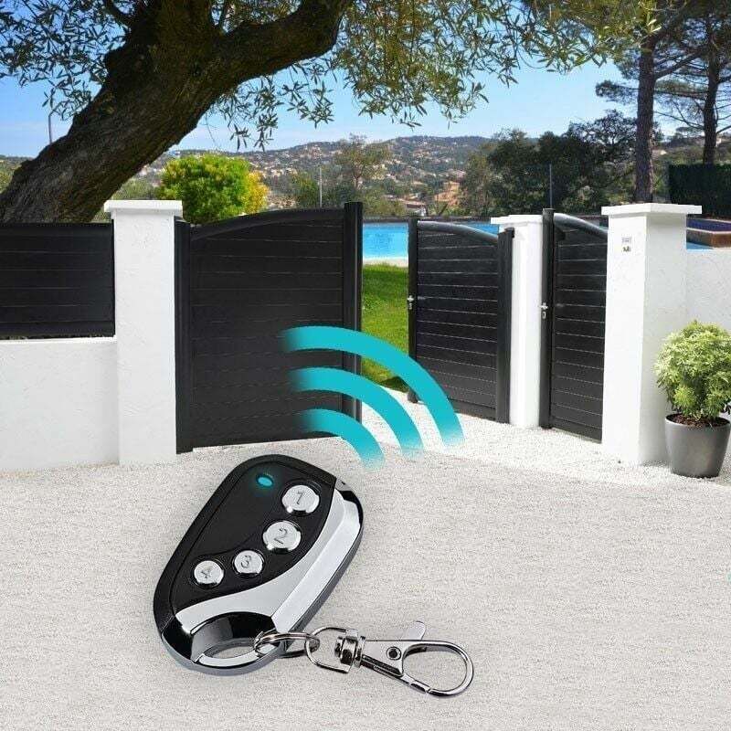 XVX - 3 pezzi 433 metallo quattro pulsanti chiavi porta garage elettrico telecomando universale