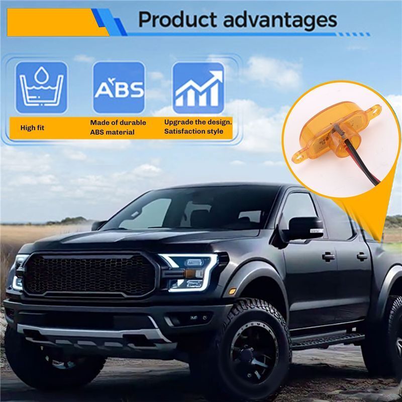 3 Stücke Led Kühler Grill Laufen Lampen, Frontschürze Kühler Grill Led Licht Für 2004-2014 & 2014- F150/F250 Raptor (Kühler Grill Nicht