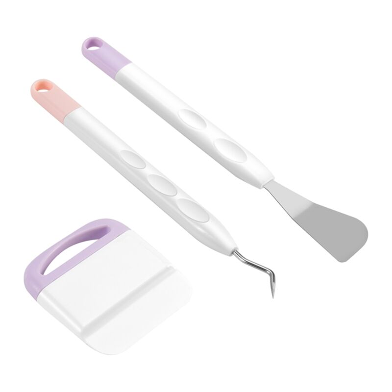 3 StüCke Vinyl JäTe Werkzeug, Werkzeug für mit Hakenweeder, Durchbohren Vinyl, Satz Freude