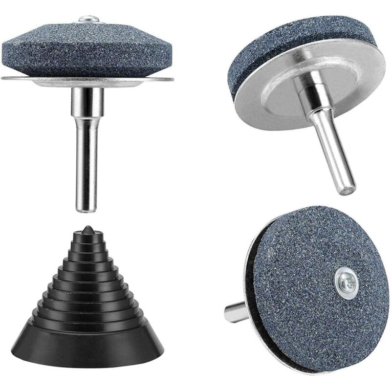 3 Stück Rasenmäher-Schärfer, Rasenmäher-Schärfer, Garten-Rasenmäher-Klingenschleifer, elektrischer Bohrer-Werkzeug-Schärfer,