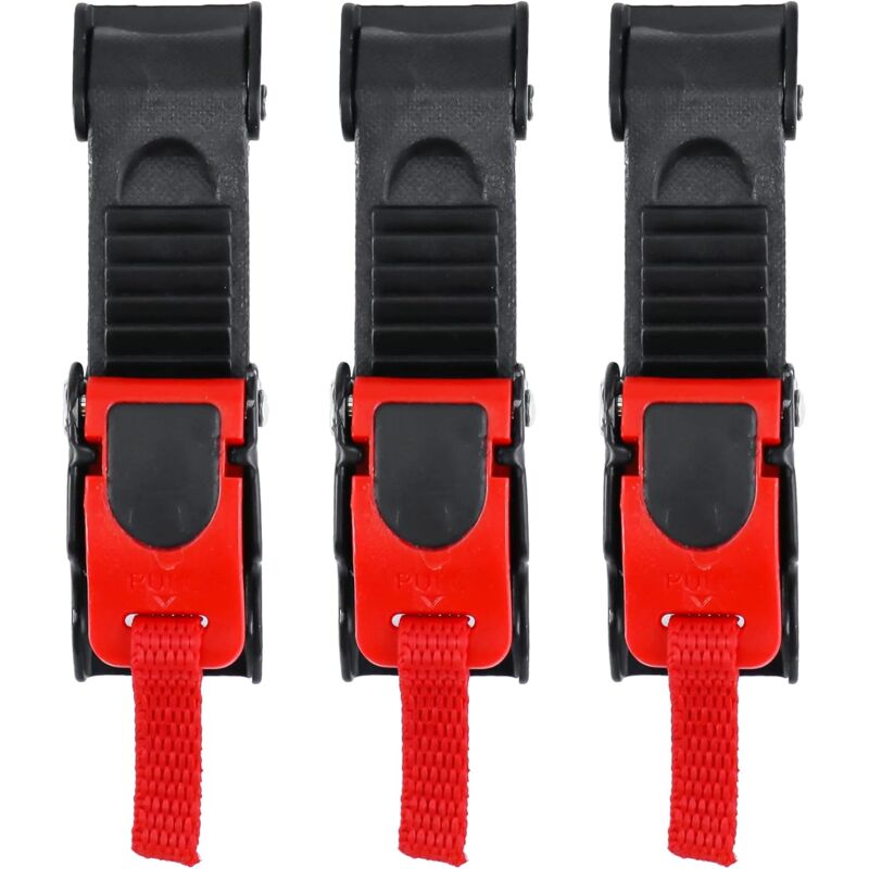 3 Stück Motorradhelm-Schnalle, Schnellverschluss-Schnallen mit Riemen für Motorrad-/Fahrradhelm
