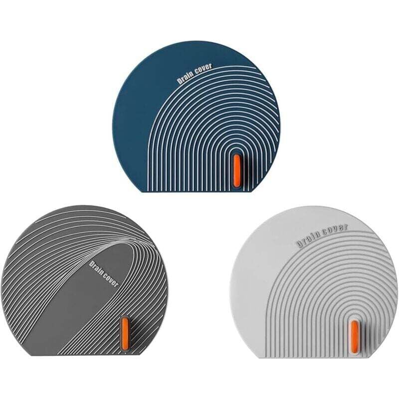 3-teiliger Silikon-Abflussstopfen für Spüle, Badewanne, Abfluss, Badewanne, Duschboden, Küchenspüle