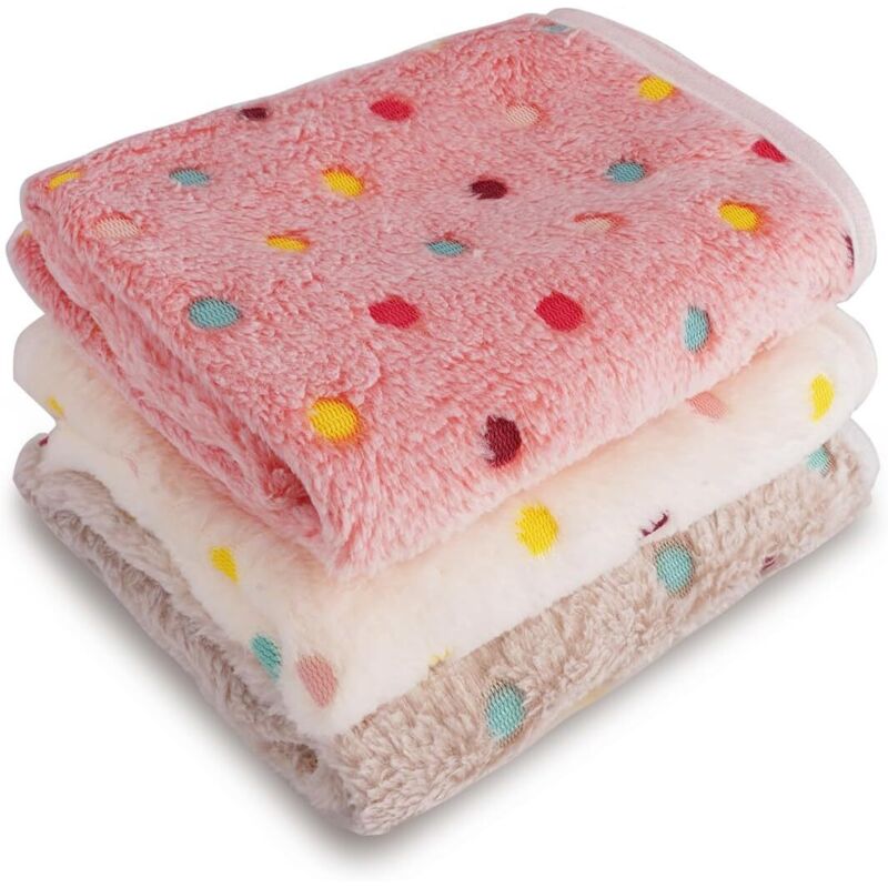 3-teiliges Hunde- und Katzendecken-Set, Hundedecke, Fleece-Hunde- und Katzendecke, Plüsch- und waschbare Hunde- und Katzendecke, weich und flauschig,