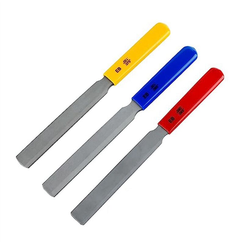 3-Teiliges Konisches Gitarren-Sattelfeilen-Set, Sattelschlitzfeilen-Set, Doppelkanten-Drahtfeile, E-Bass-Sattelfeilen-Drahtwerkzeug