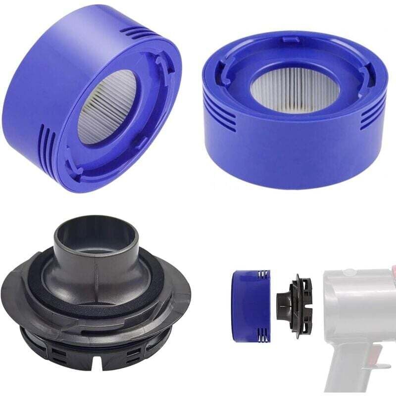3-teiliges Nachfilter-Set mit hinterer Motorabdeckung, kompatibel mit Dyson V7 V8 Absolute Staubsauger, Dyson Ersatzteile