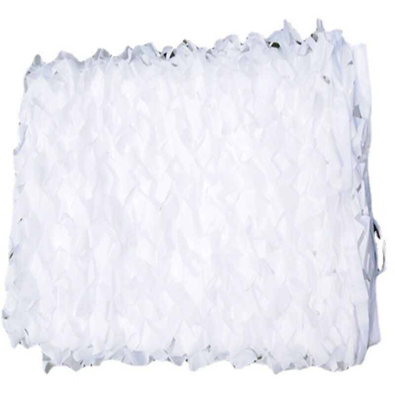 Csparkv - 3 x 4 m weißes Tarnnetz, weißes, rechteckiges Sonnensegel-Design, Tarnschirm