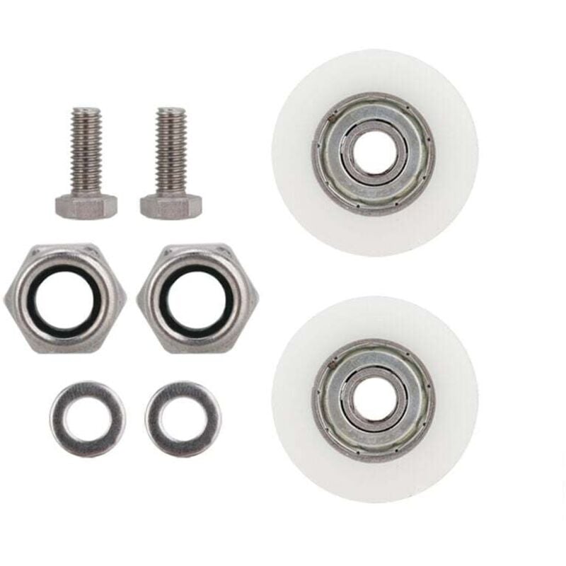 KZQ - 30 mm Durchmesser Gewächshaus-Schiebetür-Rad-Ersatzsatz für Gewächshaus, Gewächshaus-Zubehör